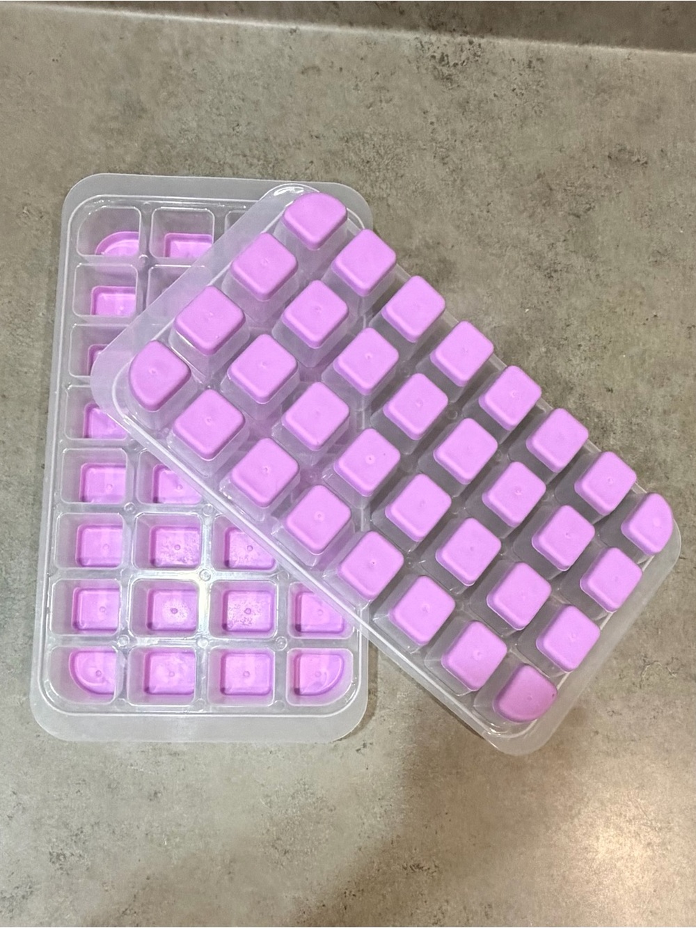 Amazon Silicone Ice Cube Tray Set - Lavender Purple